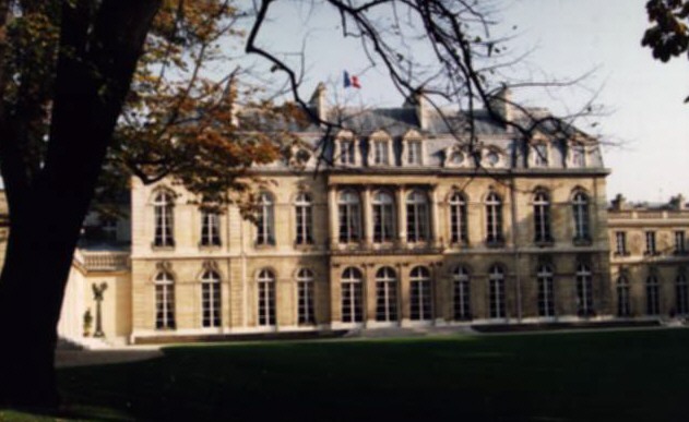 Palais de l'Elysée vu du parc
